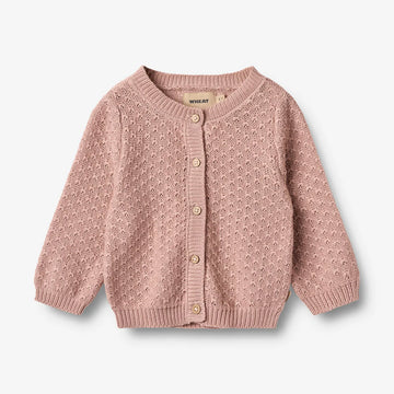 Baby Strick-Cardigan Magnella rose powder - Wheat